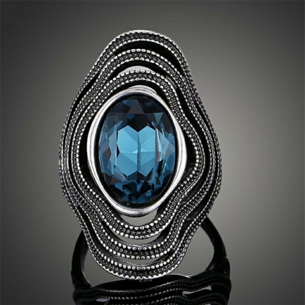 Teal Stone Statement Ring